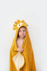 Hooded towel | 75x75cm - Mr. Lion