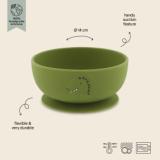 Silicone bowl with suction - Mr. Dino