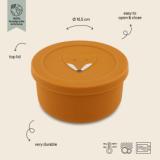 Silicone snack pot with lid - Mr. Fox