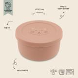 Silicone snack pot with lid - Mrs. Cat
