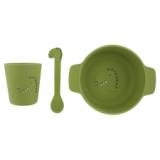 Silicone first meal set - Mr. Dino