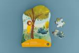 Shape puzzle - Summer day - 35 pcs