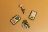 Appareil photo bébé en silicone et bois