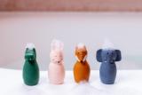Animales de juguetes para apretar para el baño - Mrs. Rabbit & Mr. Fox