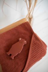 Hooded towel | 75x75cm - Hush Rust  