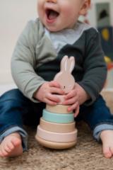 Holz Stapelturm - Mrs. Rabbit