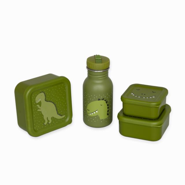 Set scolaire - gourde & boîtes à goûter - Mr. Dino