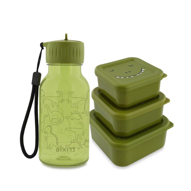 Set scolaire - gourde Tritan™ & boîtes à goûter - Mr. Dino