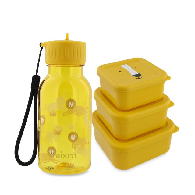 Set scolaire - gourde Tritan™ & boîtes à goûter - Mr. Lion