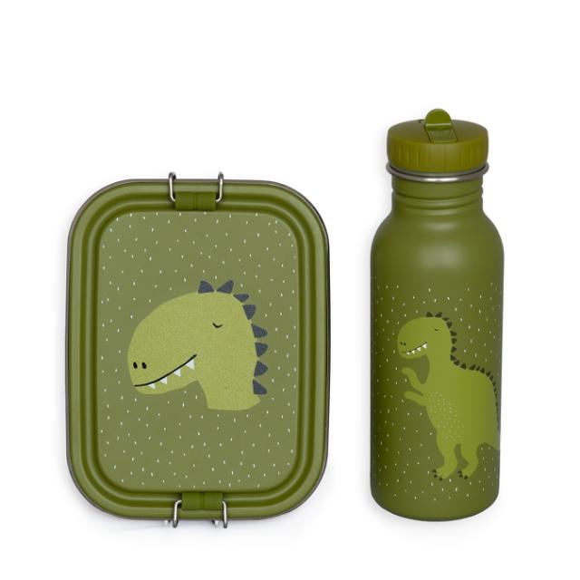 Set scolaire - boîte repas & gourde - Mr. Dino