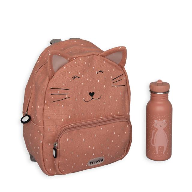 Set scolaire - sac à dos & gourde - Mrs. Cat