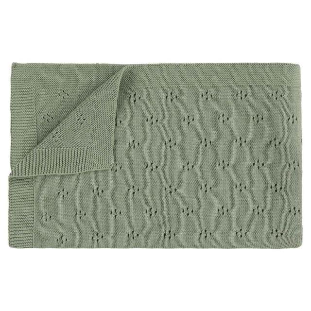 Strickdecke | 75x100cm - Olive 