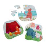 Puzzle box - Playing outside - 3 puzzles