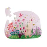 Formpuzzle - Mrs. Rabbit's Blumen - 12 Teile