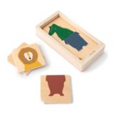 Combo de puzzle de animales de madera