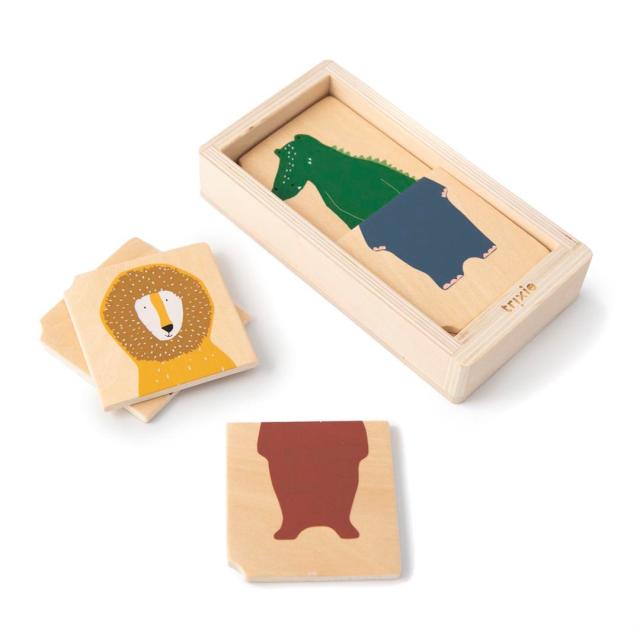 Combo de puzzle de animales de madera