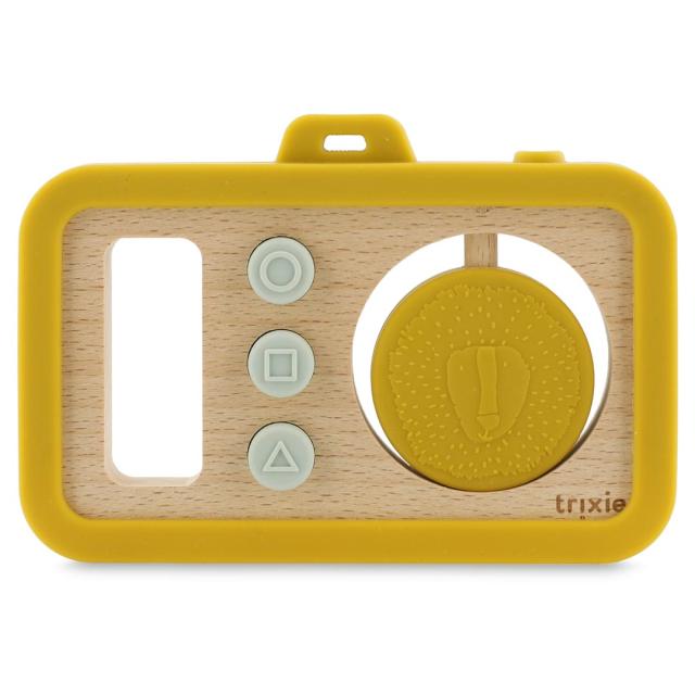Cámara de silicona y madera para bebés - Mr. Lion
