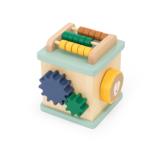 Cubo de actividades pequeño de madera