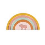 Regenbogen-Stapelspiel aus Holz - Mrs. Cat