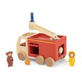 Camión de bomberos de madera 