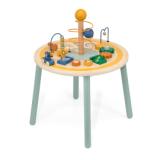 Mesa de actividades con animales de madera 