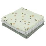Muslin cloths 3-pack mix | 55x55cm - Friendly Vegetables