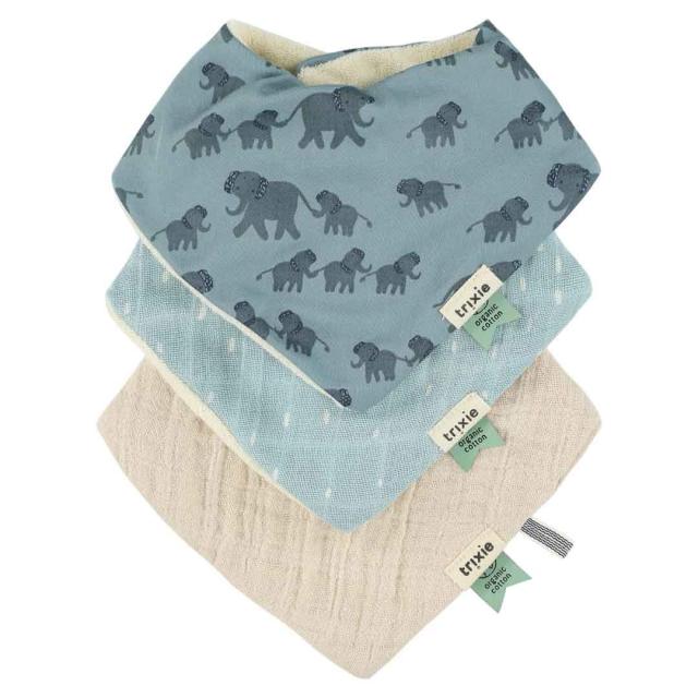 Babero bandana 3-pack mix - Enchanting Elephant