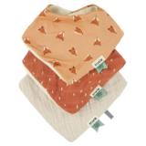 Babero bandana 3-pack mix - Fierce Fox