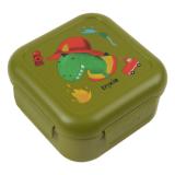 Snack box with clips - Fireman Mr. Dino