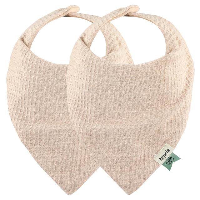 Babero bandana 2-pack mix - Cocoon Blush