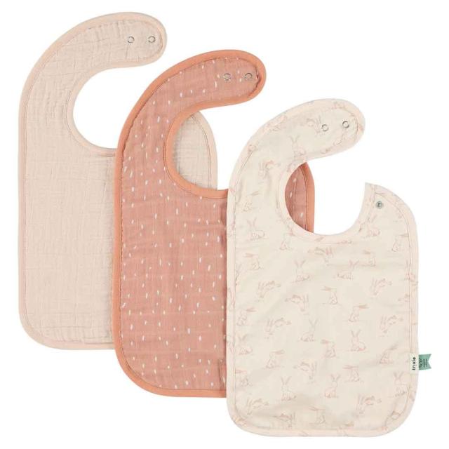 Babero 3-pack mix - Rosy Rabbit