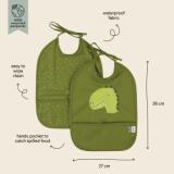Babero impermeable 2-pack - Mr. Dino