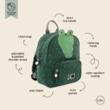 Backpack small - Mr. Crocodile 