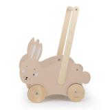 Carrito de madera para empujar - Mrs. Rabbit