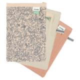 Gants de toilette en mousseline 3-pack mix - Lovely Leaves
