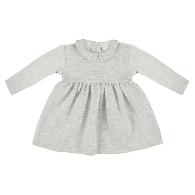 Jurk lange mouwen - Powder stripes