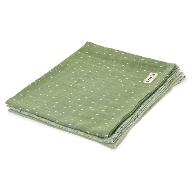 Muslin cloths 3-pack mix | 55x55cm - Daring Dino