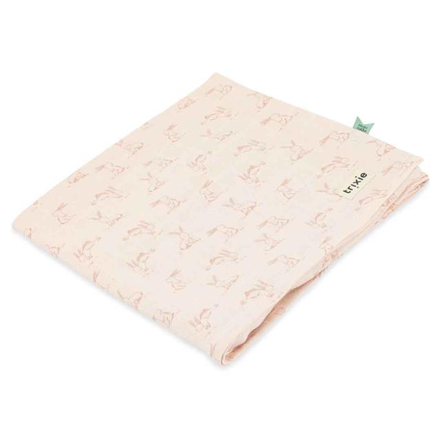 Muslin cloth | 110x110cm - Rosy Rabbit
