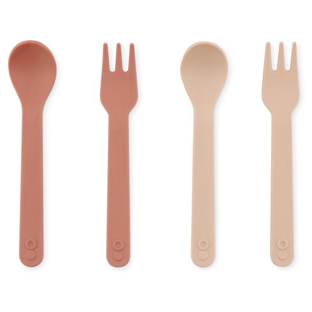 PLA lepel/vork 2-pack - Rose