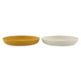 PLA plato 2-pack - Mustard