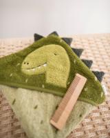 Hooded towel | 75x75cm - Mr. Dino