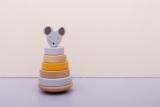 Wooden stacking toy - Mrs. Mouse 