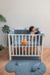Cot and playpen bumper - Bliss Petrol