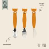 Silicone cutlery set 3-pack - Mr. Fox