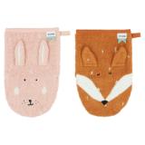 Waschhandschuh  2-pack | Mrs. Rabbit - Mr. Fox