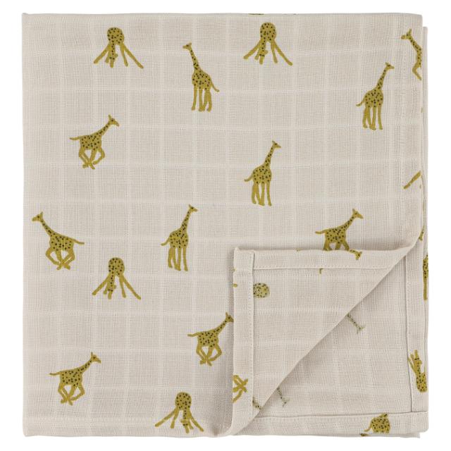 Muslin cloths | 110x110cm - Groovy Giraffe
