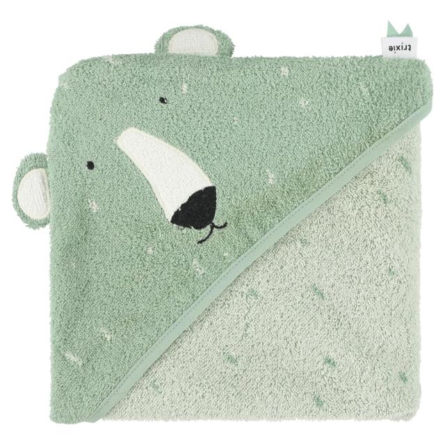 Hooded towel | 75x75cm - Mr. Polar Bear