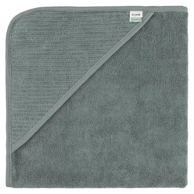 Hooded towel | 75x75cm - Hush Petrol