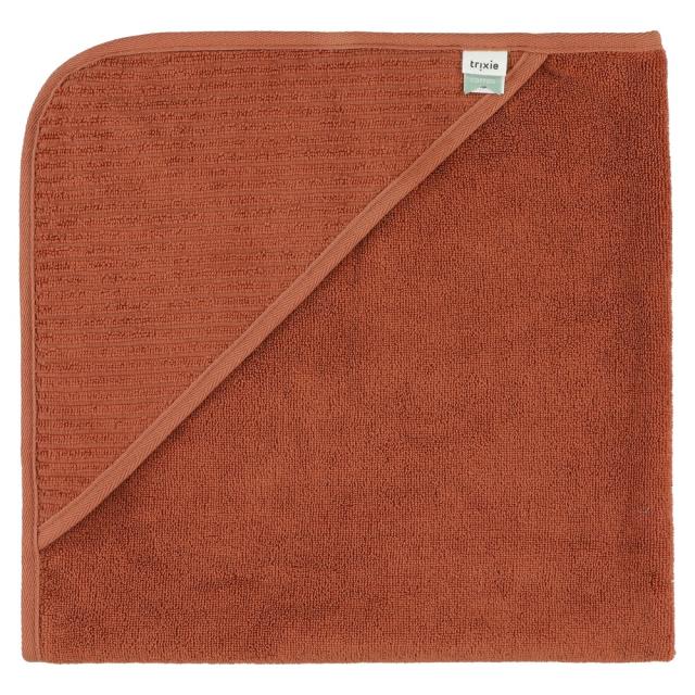 Hooded towel | 75x75cm - Hush Rust  