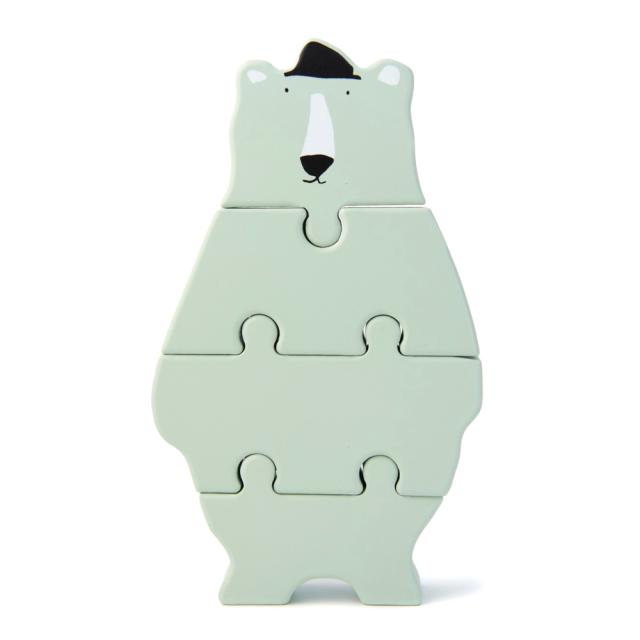 Houten dierenvormpuzzel - Mr. Polar Bear